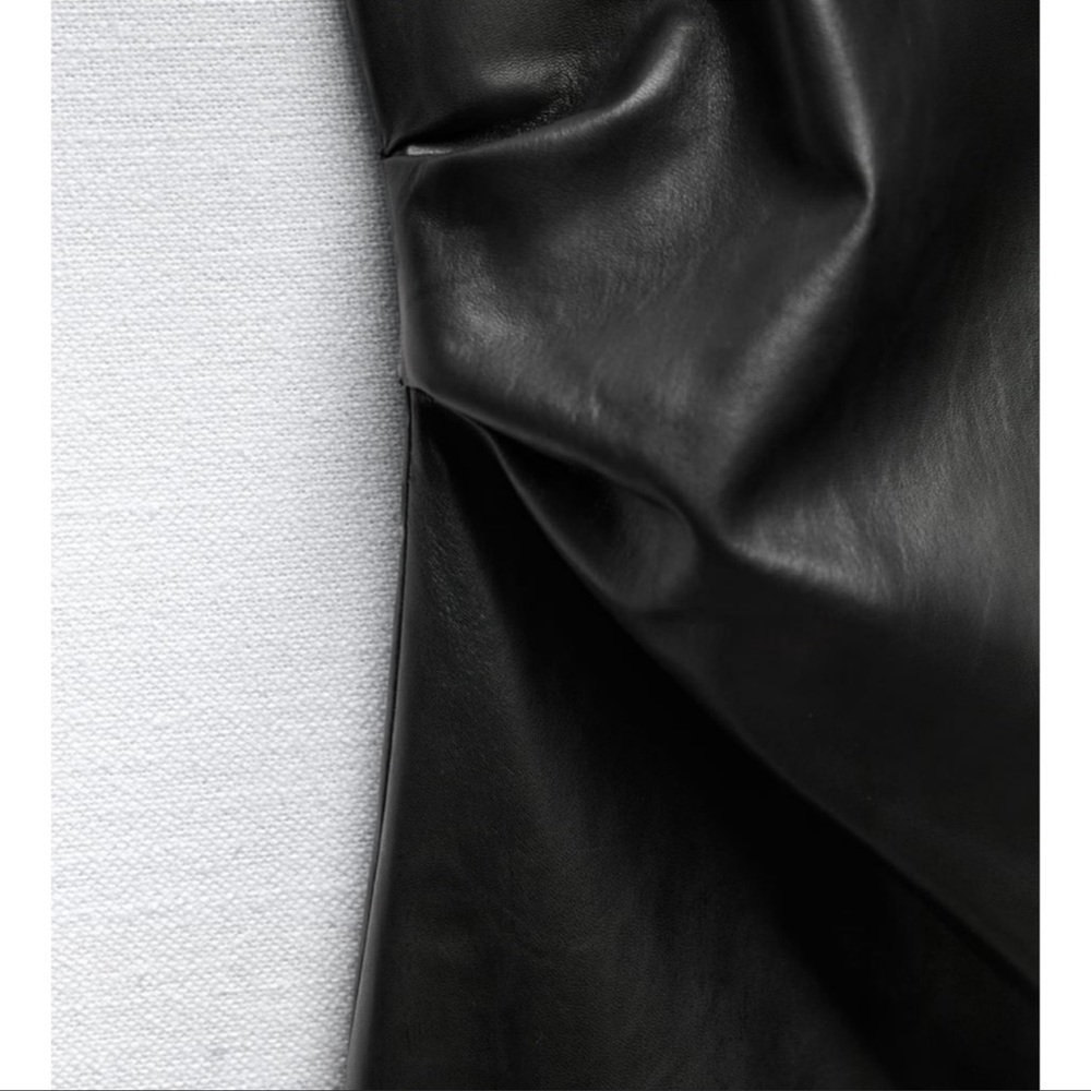 ZARA BLOGGERS FAV FAUX LEATHER MIDI DRESS - Picture 12 of 12